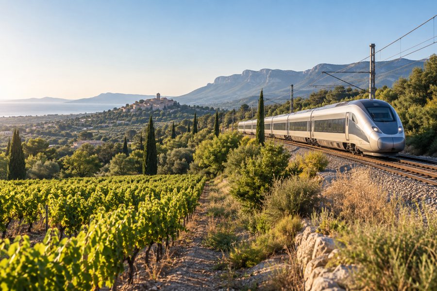 Bahnreise durch Südfrankreich