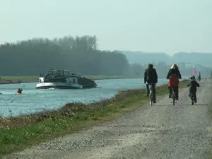 Radfahren an der Rhone