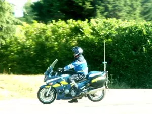 Gendarm mit Motorrad - Flic