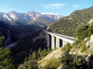 Pass-Strassen Südfrankreich Pyrenäen