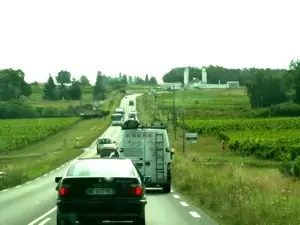 Fahrt auf der Weinstrasse Route du Medoc